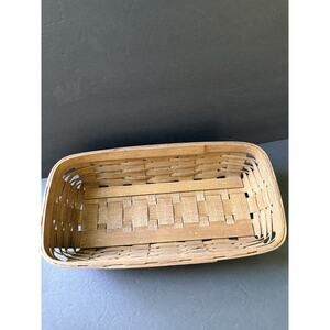 Basketville Vtg. Bread Basket Woven Handcrafted Rectangle Cottagecore Farmhouse
